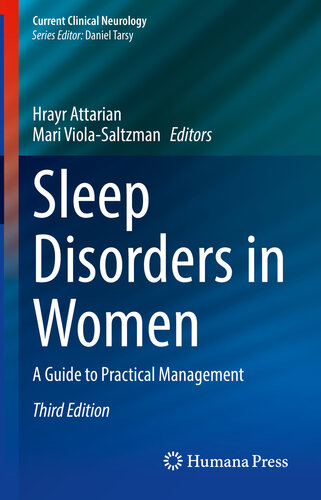 Sleep Disorders In Women A Guide To Practical Management Hrayr Attarian