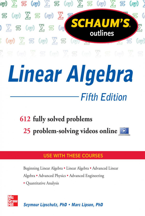 Schaums Outline Of Linear Algebra 5th Edition Seymour Lipschultz