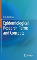 Epidemiological Research Terms And Concepts O S Miettinen