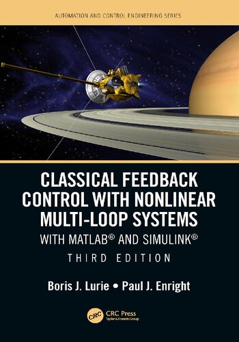 Classical Feedback Control With Nonlinear Multiloop Systems With Matlab And Simulink 3rd Edition Boris J Lurie Paul J Enright