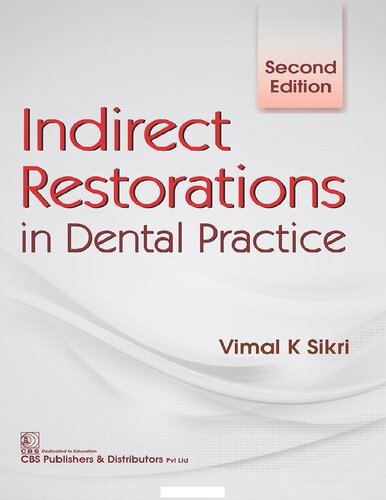 Indirect Restorations 2nd Edition David Bartlett David Ricketts