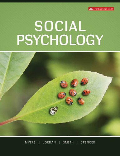 Social Psychology Seventh Canadian Edition 7th Edition David Myers