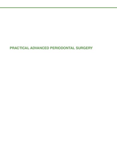 Practical Advanced Periodontal Surgery 2nd Edition Serge Dibart Editor