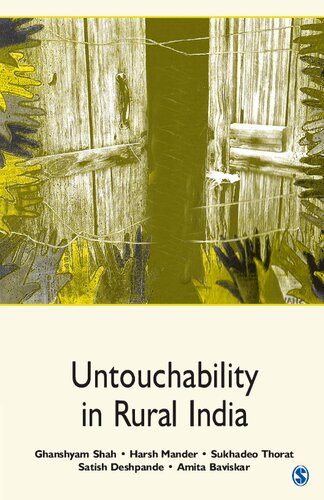 Untouchability In Rural India 1st Edition Ghanshyam Shah Harsh Mander