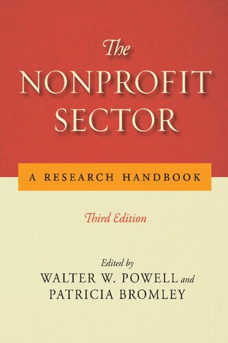 The Nonprofit Sector A Research Handbook Reprint Walter W Powell Editor