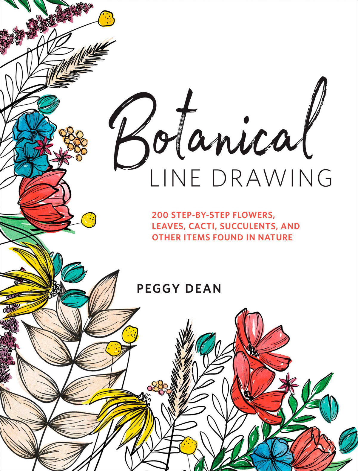 Botanical Line Drawing Peggy Dean
