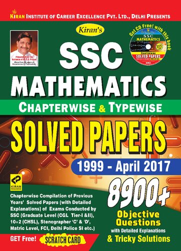 Kirans Ssc Mathematics Chapterwise Typewise Solved Papers 4th Edition Kiran