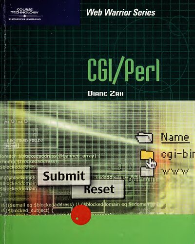 Cgiperl Web Warrior Series 1st Edition Diane Zak
