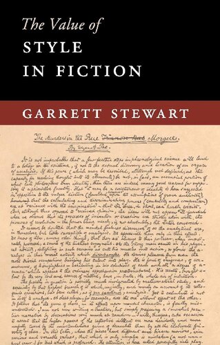 The Value Of Style In Fiction Garrett Stewart