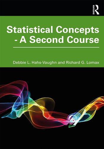 Statistical Concepts A Second Course 5th Edition Debbie L Hahsvaughn