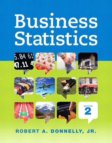 Business Statistics 2nd Edition Jr Robert A Donnelly