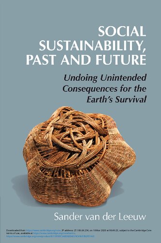Social Sustainability Past And Future Undoing Unintended Consequences For The Earths Survival S Van Der Leeuw