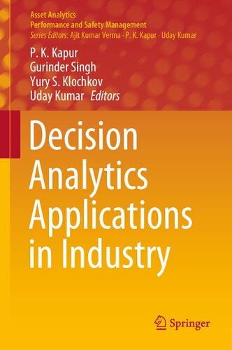 Decision Analytics Applications In Industry 1st Edition P K Kapur Editor