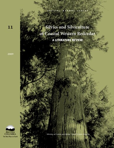 Silvics And Silviculture Of Coastal Western Redcedar Karel Klinka And David Brisco