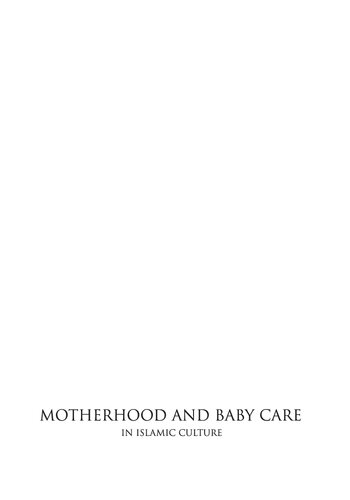 Mother And Baby Care In Islamic Culture Osman Nri Topba