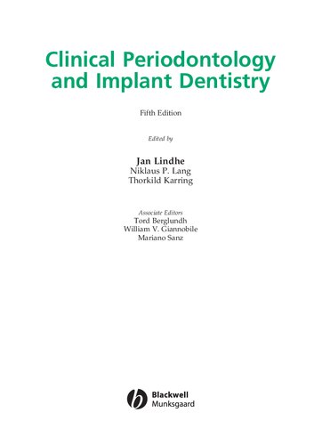 Clinical Periodontology And Implant Dentistry 5th Edition Jan Lindhe