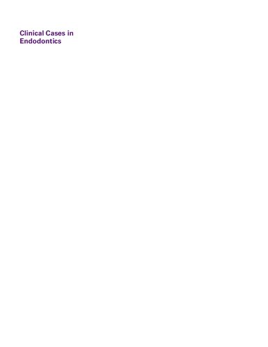 Clinical Cases In Endodontics Takashi Komabayashi