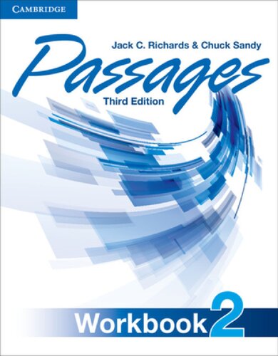 Passages Third Edition Workbook 2 3rd Edition Jack C Richards