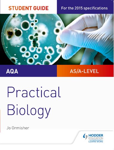 Aqa Alevel Biology Student Guide Practical Biology Pauline Lowrie