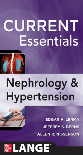 Current Essentials Of Nephrology Hypertension Edgar V Lerma