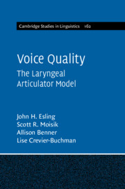 Voice Quality The Laryngeal Articulator Model John H Esling Scott R Moisik Allison Benner Lise Crevierbuchman
