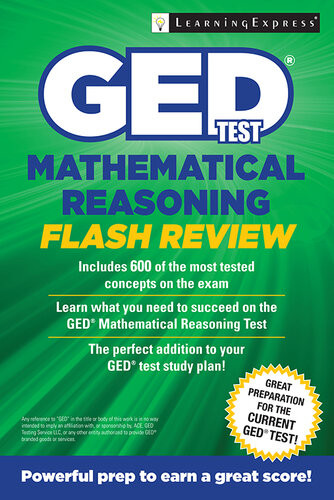 Ged Test Mathematical Reasoning Flash Review Learningexpress