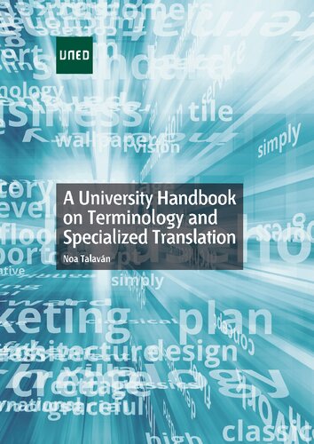 A University Handbook On Terminology And Specialized Translation Noa Talavn