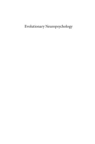 Evolutionary Neuropsychology An Introduction To The Structures And Functions Of The Human Brain Frederick L Coolidge