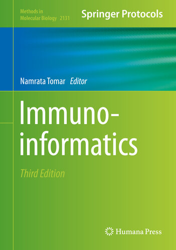 Immunoinformatics 3rd Edition Namrata Tomar