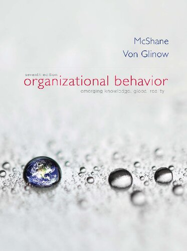 Organizational Behavior Emerging Knowledge Global Reality Seventh Steven Lattimore Mcshane Mary Ann Young Von Glinow