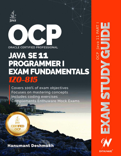 Ocp Java Se 11 Programmer I Fundamentals Exam 1z0815 Deshmukh