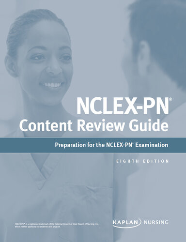 Nclexpn Content Review Guide Preparation For The Nclexpn Examination Kaplan Test Prep Kaplan Nursing