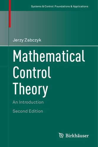 Mathematical Control Theory An Introduction 2nd Edition Jerzy Zabczyk