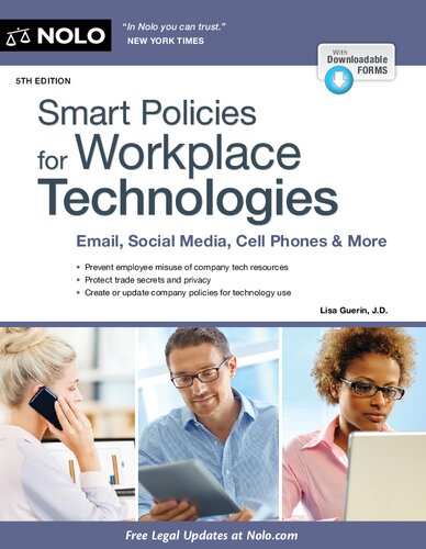Smart Policies For Workplace Technologies Email Social Media Cell Phones More 5th Edition Lisa Guerin