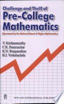 Challenge And Thrill Of Precollege Mathematics V Krishnamurthy