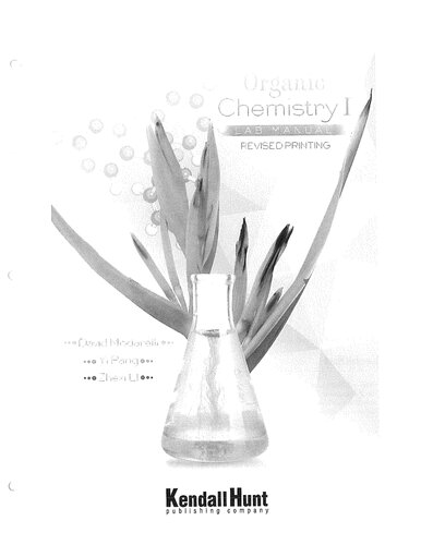 Organic Chemistry I Lab Manual 1st Edition David Modarelli Yi Pang