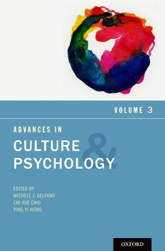 Advances In Culture And Psychology Volume 3 Michele J Gelfand
