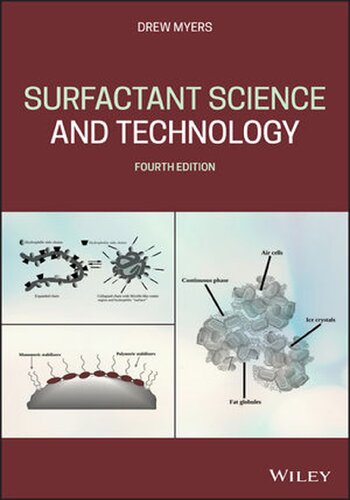 Surfactant Science And Technology 4th Edition Drew Myers