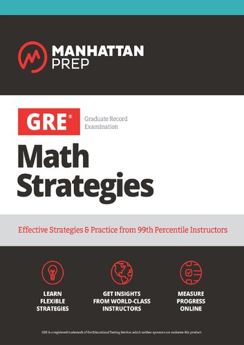 Gre Math Strategies Effective Strategies Practice From 99th Percentile Instructors Paperback Manhattan Prep