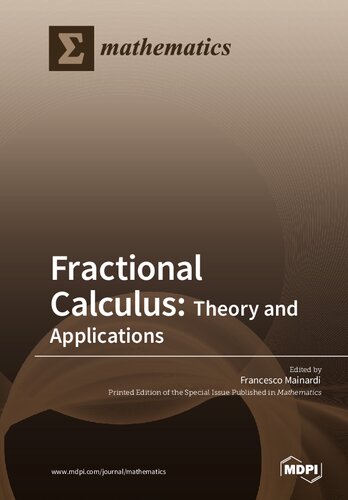 Fractional Calculus Theory And Applications Francesco Mainardi Ed