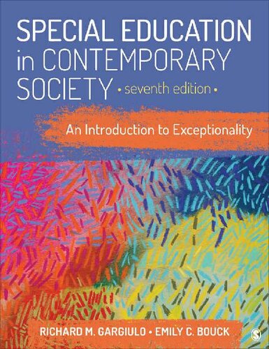 Special Education In Contemporary Society An Introduction To Exceptionality 7th Edition Richard M Gargiulo