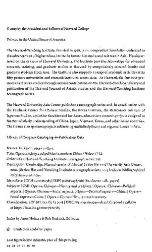 Opera Society And Politics In Modern China Hsiaoti Li