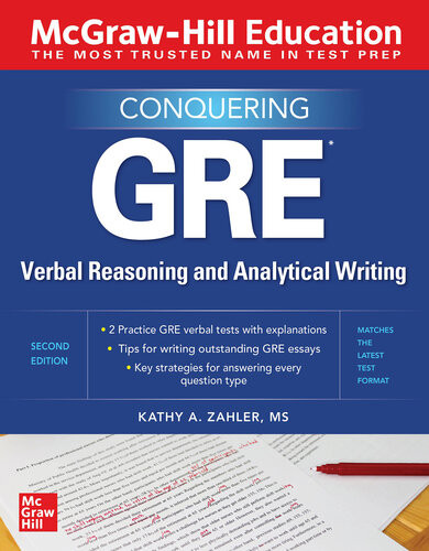 Conquering Gre Verbal Reasoning And Analytical Writing Kathy A Zahler