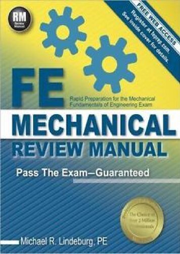 Fe Mechanical Review Manual Third Michael R Lindeburg