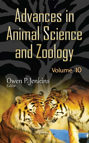 Advances In Animal Science And Zoology Owen P Jenkins