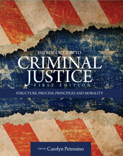 Introduction To Criminal Justice Structure Process Principles And Morality 1st Edition Carolyn Petrosino