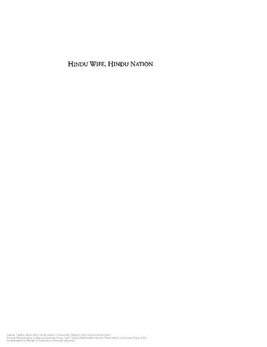 Hindu Wife Hindu Nation Community Religion And Cultural Nationalism 1st Paperback Ed Tanika Sarkar