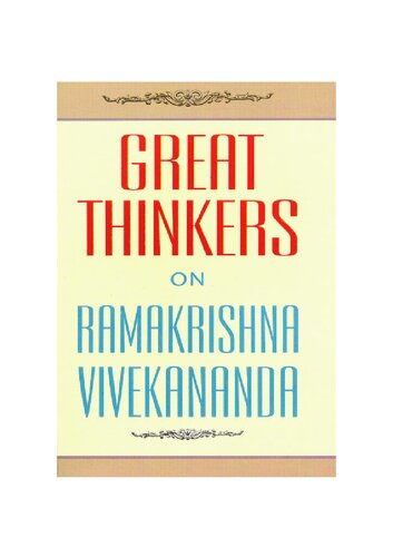 Great Thinkers On Ramakrishna Vivekananda 2nd Swami Sarvabhutananda