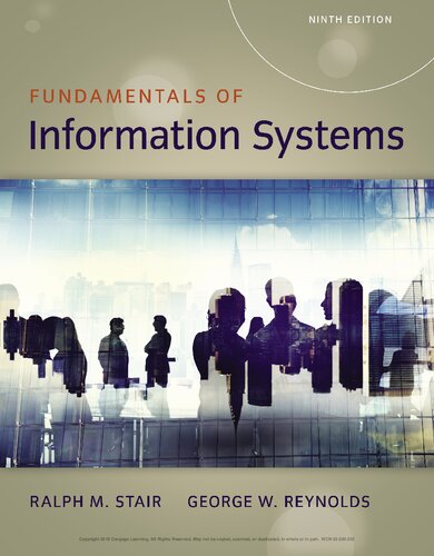 Fundamentals Of Information Systems 9th Edition Ralph Stair George Reynolds