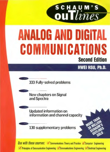 Schaums Outline Of Analog And Digital Communications 2nd Edition Hwei P Hsu